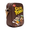 The Flintstones Bag, Crossbody, Cocoa Pebbles Fred and Barney Cereal Box Replica, Brown, Vegan Leather - 2 of 4