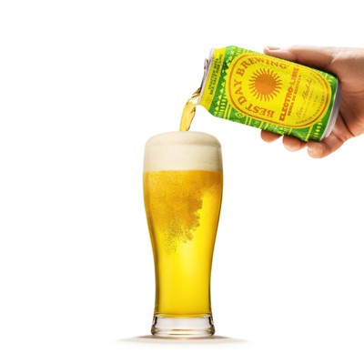 Best Day Electro Lime Non-Alcoholic Beer Lager - 6pk/12 fl oz Cans