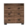 Alyn Dresser, Four Legs, Four Drawers, One Double Drawer, Superior Top -Dark Brown - 2 of 4