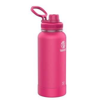 Takeya 64oz Actives Insulated Stainless Steel Water Bottle with Straw Lid  and Extra Large Carry Handle - Teal Green