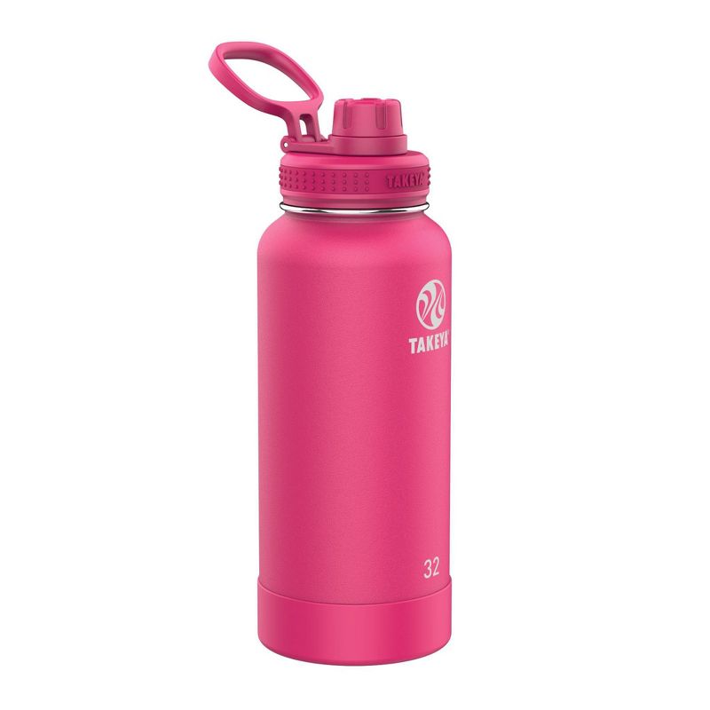 Takeya 32oz Actives Pickleball Insulated Stainless Steel Water Bottle with Spout Lid, 1 of 7