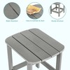 Sonkuki Patio HIPS Outdoor Adirondack Side Table - 3 of 4