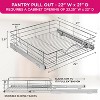 Hold N' Storage - Pull Out Pantry Cabinet Organizer with Anti Rust Chrome Finish, Heavy-Duty, Smooth Slide - 3 of 4