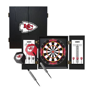 NFL Kansas City Chiefs Fan's Choice Dartboard Set - 1 of 4