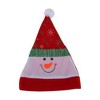 Unique Bargains Christmas Hat Polyester Non-Woven Fabric Red White 11.02"x14.17" 1 Pc - 4 of 4