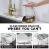 WOWOW 5 in. Metal Glass Rinser in Brushed Nickel - 2 of 4