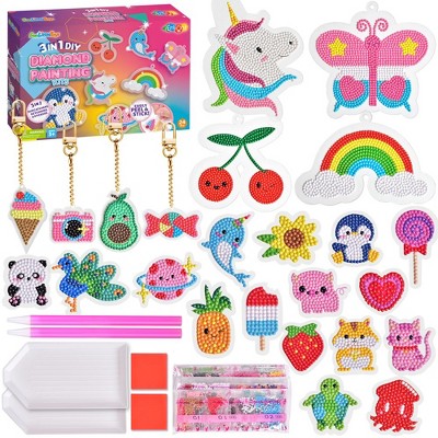Fun Little Toys 3 in 1 DIY Kids Diamond Painting Kits