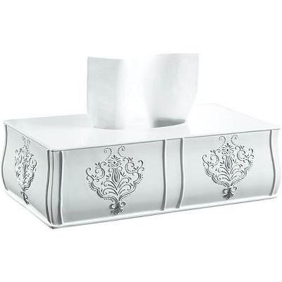 Creative Scents Vintage White Rectangle Tissue Box
