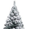 vidaXL Christmas Tree Artificial Tree with Stand and Flocked Snow Green PVC - 4 x 2 ft - 3 of 4