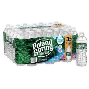 Poland Spring Maine Spring Water, 16.9 fl oz, 35-pack Plastic Bottles - 1 of 2
