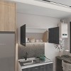 GlasFlength Kitchen Storage Kitchen Wall Cabinet Internal Shelves Cabinet Rectangular Storage Cupboard for Kitchen, Gray, 12.6"*39.3"*19.3" - 4 of 4