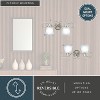 VAXCEL Bella Brushed Nickel Bathroom Vanity Light Fixture - 4 of 4