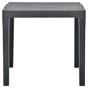 vidaXL Bistro Table Black 15.7"x27.5" Metal - 4 of 4