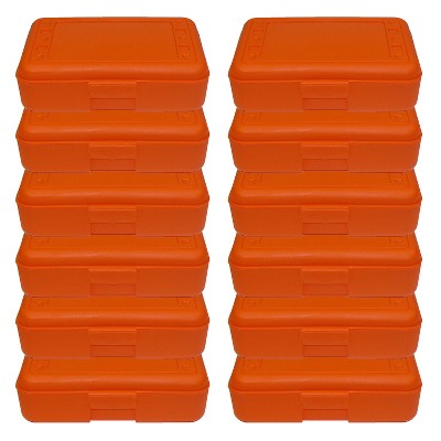 Romanoff Pencil Box, Orange, Pack of 12