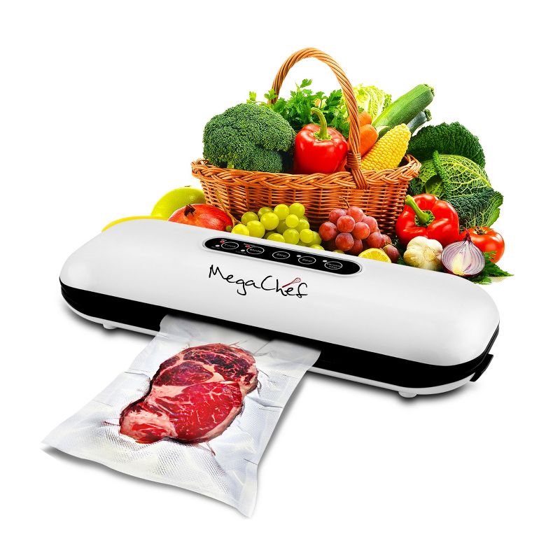 MegaChef Home Vacuum Sealer and Food Preserver with Extra Bags Included, 1 of 5