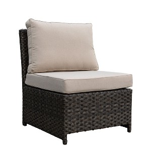 Courtyard Casual Brown Rooftop Outdoor Chair with Cushions - 1 of 3