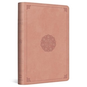 ESV Compact Bible (Trutone, Blush Rose, Emblem Design) - by  Esv Bibles (Leather Bound) - 1 of 1