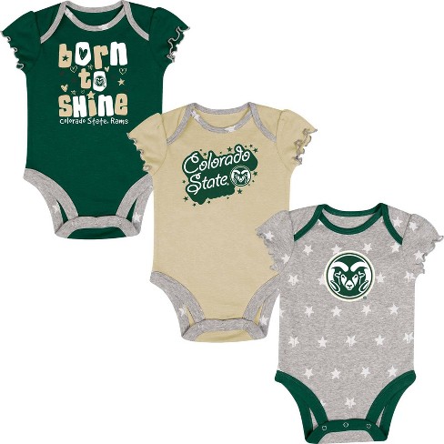 Ncaa Colorado State Rams Infant Boys' 3pk Bodysuit : Target