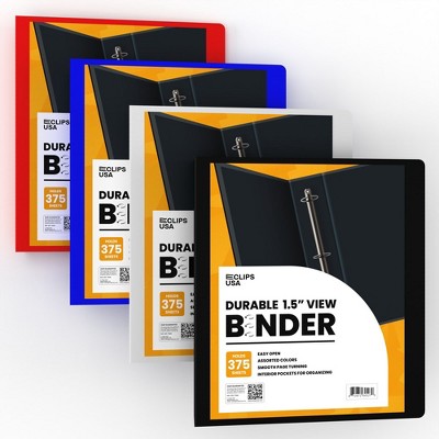 Hard Cover/PVC Binders with O Ring-Pockets (24 Packs)