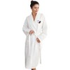 Linum Home Textiles 100% Turkish Cotton Unisex Waffle Weave Embroidered Bathrobe - Pumpkin Head - 2 of 3