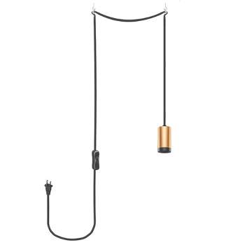 Next Glow DIY Vintage Pendant Light Cord Kit with Switch & Plug (Up to 10ft)
