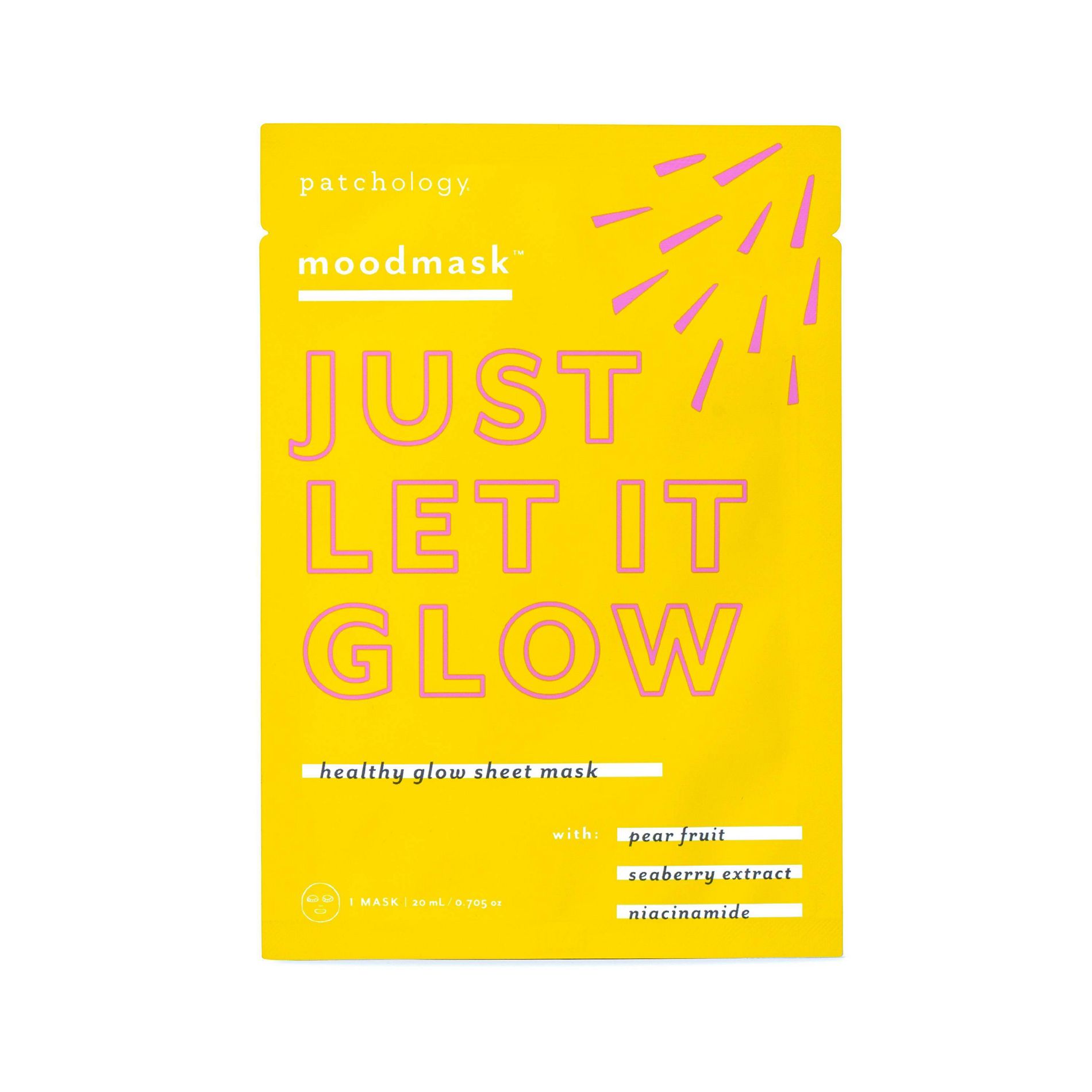 Patchology Moodmask Just Let It Glow Healthy Glow Sheet Face Mask - 0.95oz - Beauty Studio