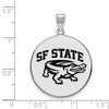 Black Bow Jewelry Sterling Silver San Francisco State Gators NCAA Extra Large Pendant - 2 of 3