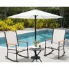 Celebalcony 2 - Person Outdoor Patio Rocking Chairs - 3 of 4