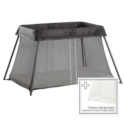 DRONKON Travel Crib Light + Fitted Sheet Bundle