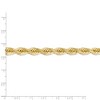 Black Bow Jewelry Men's 7mm, 14k Yellow Gold, Diamond Cut Rope Chain Bracelet, 9 Inch - 4 of 4