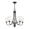 Livex Lighting Ridgedale 5 - Light Chandelier in  Black - 3 of 4