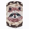 Earth Rugs Rustic Raccoon Design Jute Coaster 5"x5" Handmade Wildlife Drink Mat - 3 of 3