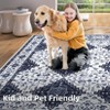 8x10 Washable Rug Geometric Rug Non Slip Oriental Rug Thin Boho Rug Floor Cover Carpet - 4 of 4