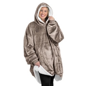 Adult Bare Homey B-Cozy Fleece Wearable Blanket - 1 of 4