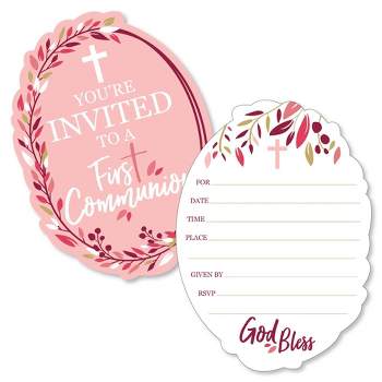 Big Dot of Happiness Wildflowers - Shaped Fill-In Invitations - Boho Floral  Party Invitation Cards with Envelopes - Set of 12