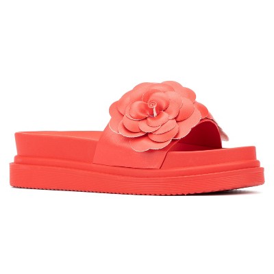 New York & Company Women's Camilia Flower Slide