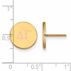 Black Bow Jewelry 14k Yellow Gold Plated Sterling Silver Delta Gamma Greek Life Stud Earrings - 2 of 3