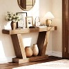 Console Sofa Table, 2-Tier Farmhouse Narrow Table Behind Couch Sofa, Extra-Long, Accent Entryway Table for Hallway, Foyer - 2 of 4
