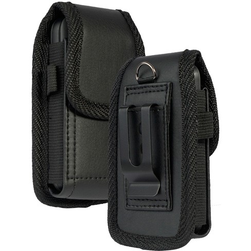 Nakedcellphone Pouch Case With Belt Clip Universal For Slim Modern Flip Phones Black Target