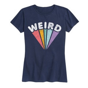 Women's - Instant Message - Weird Rainbow Short Sleeve Graphic T-Shirt - 1 of 4