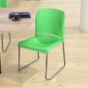 Flash Furniture HERCULES Series 880 lb. Capacity Full Back Contoured Stack Chair with Powder Coated Sled Base - 4 of 4