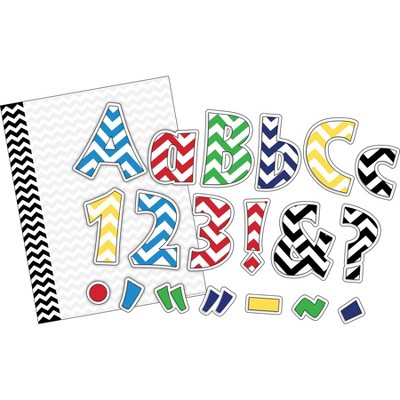 Black Chevron Let's Write! Computer Paper & Chevron Nautical Letter Pop-Outs - Barker Creek