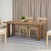MAYEERTY Rectangular Dining Table, 71" Farmhouse Breakfast Table for 6 to 8 People - 3 of 4