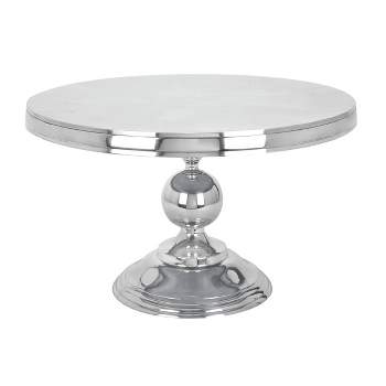Traditional Aluminum Coffee Table Silver - Olivia & May