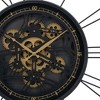 31.5" Gears Round Wall Clock Black/Gold - A&B Home - 4 of 4