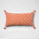 Oversize Embroidered Textured Lumbar Throw Pillow - Opalhouse™