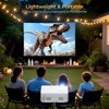 SUGIFT Portable 1080P HD Projector with 200” Display, Bluetooth Audio, Keystone Correction, and Wide Device Compatibility - 3 of 4