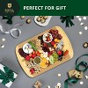 Bamboo Wood Cutting Board Chopping & Serving Board 18" x 12" XL Large - Royal Craft Wood - 3 of 4