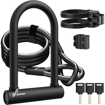 Sportneer Bike U Lock - 18mm Shackle Heavy Duty Bike Lock