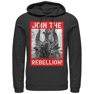 Men's Star Wars Rogue One Join the Rebellion Poster Pull Over Hoodie - 1 of 3